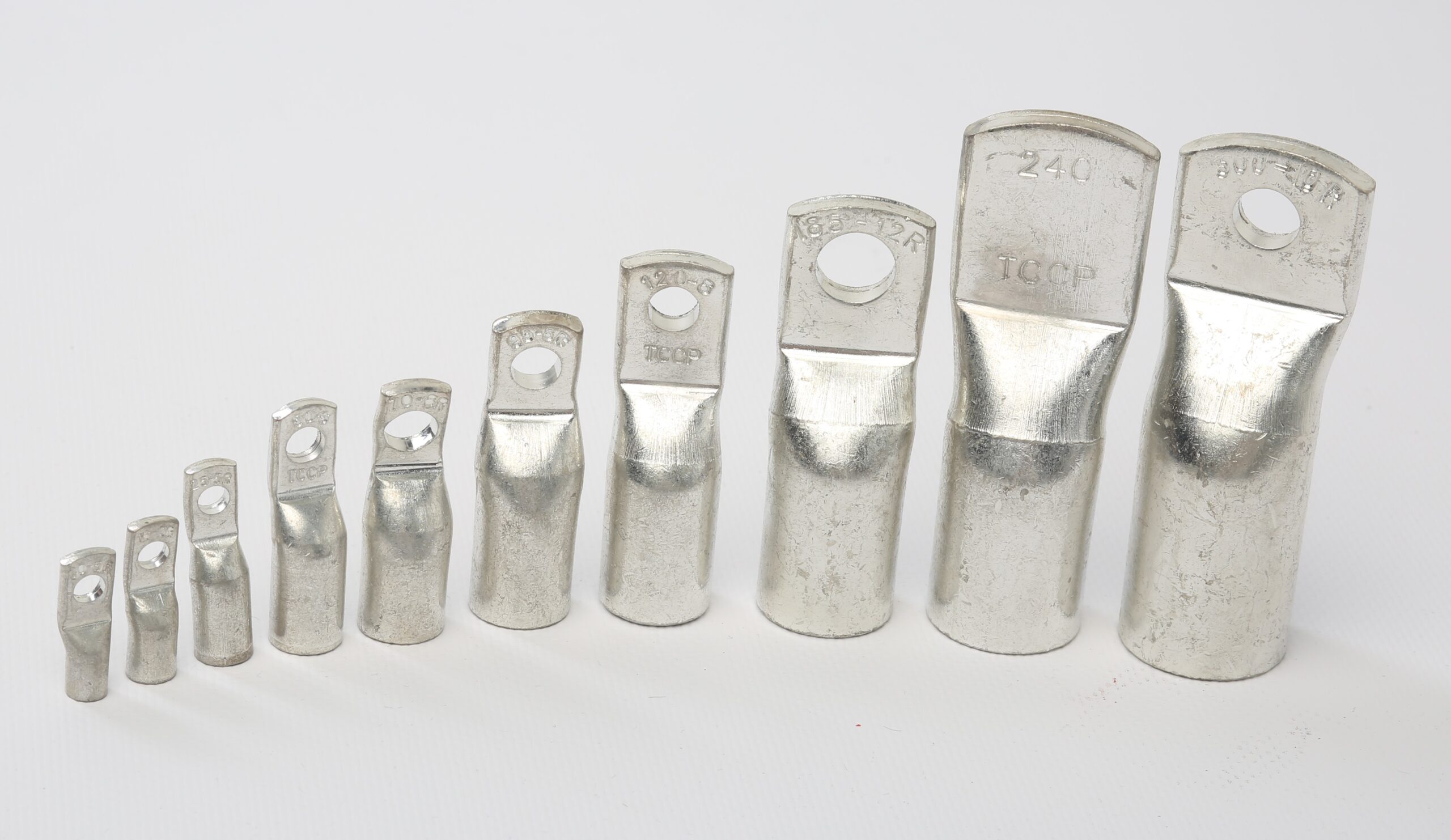 A display of contained palm lugs