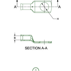 Large Hole Lugs Drawing